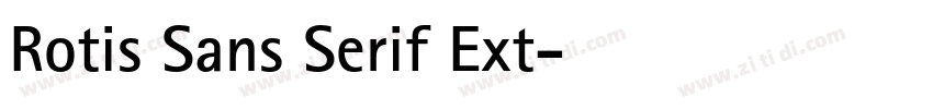 Rotis Sans Serif Ext字体转换 Rotis Sans Serif Ext字体转换